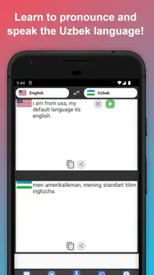 English to Uzbek Translator android App screenshot 1